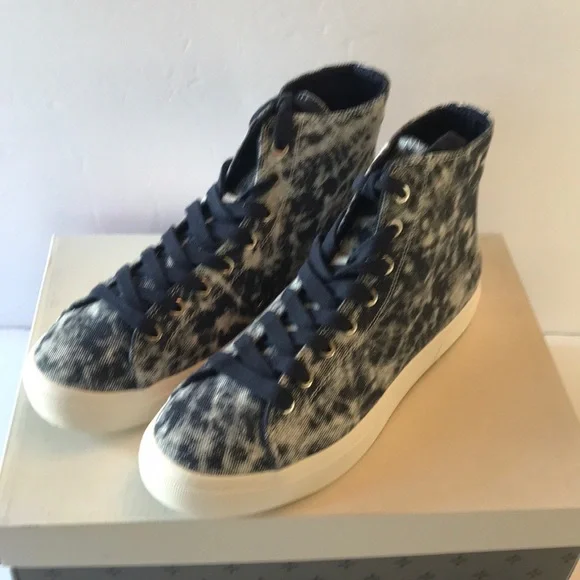 Sun + Stone  Menś High-Top Sneakers Size 9.5M Blue Tie Dye - Picture 5 of 9